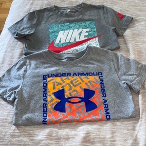Nike and Under Armour Tees Size 4
